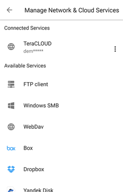 InfiniCLOUD接続完了